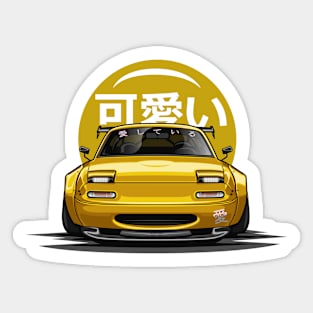 Miata MX5 (Gold) Sticker